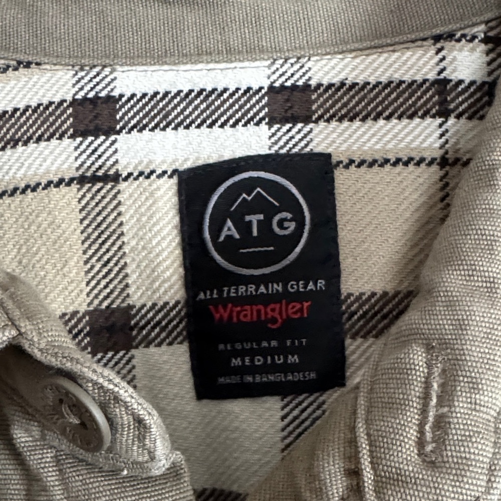 Wrangler Men's Sage Green Shirt Jacket - Picture 3 of 4